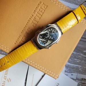 Philip Stein Yellow Leather Straps